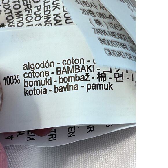 Zara Tapered Crashed Barrel Leg Pant Crackle Texture Jean Sz 4 NWTs - Picture 7 of 11